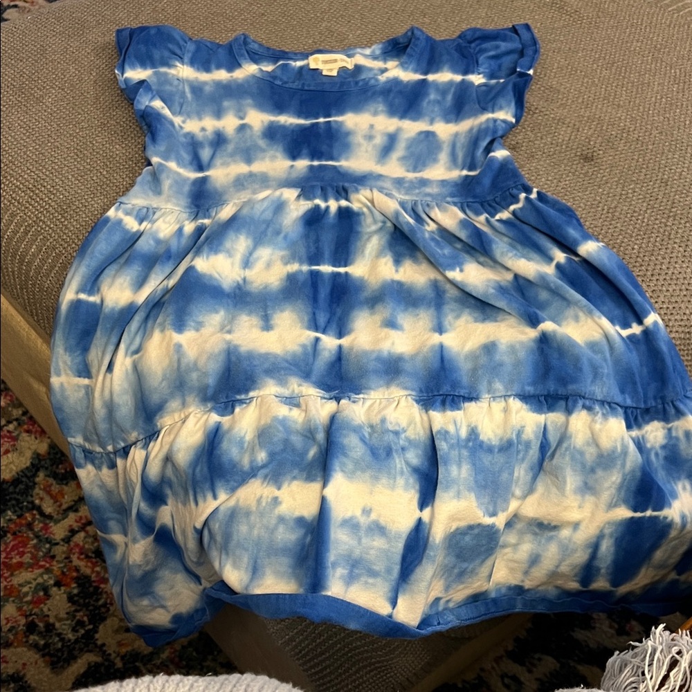 Tucker + Tate Blue and White Tie-Dye dress size 7